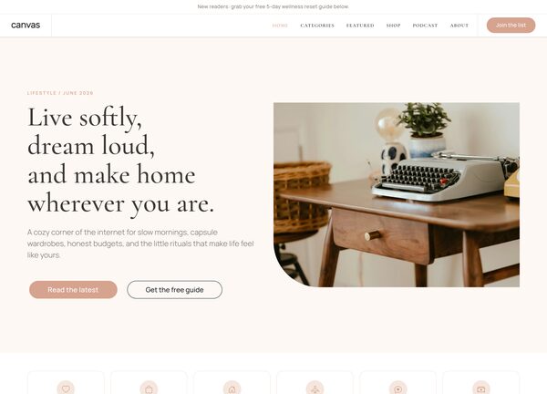 Lifestyle Blog Demo