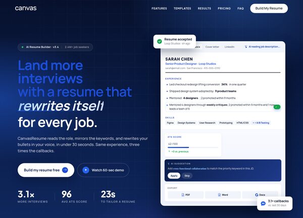 Resume Builder Demo